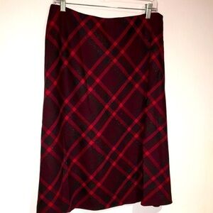 Jones New York sparkly plaid A-line skirt Sz 14